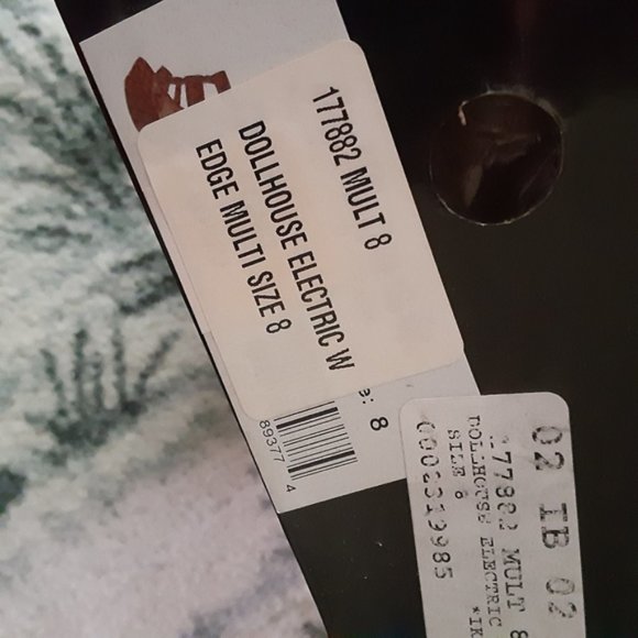 Dollhouse Electric Multi-Colored Wedges Size 8 - Picture 5 of 5